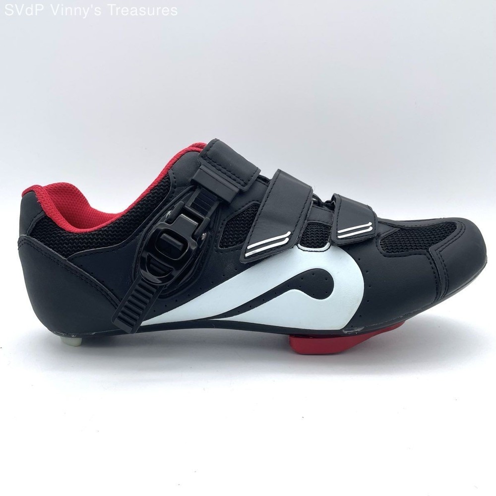 Peloton Cycling Shoes Black Red Men's Size 9 / Women's Size 11 (EU 42)